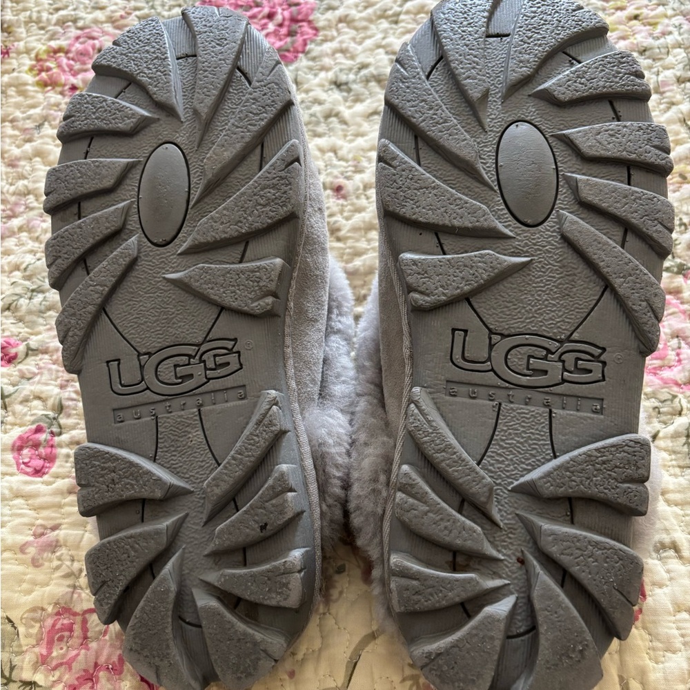 UGG Gray Coquette Sheepskin Slippers - Picture 6 of 6